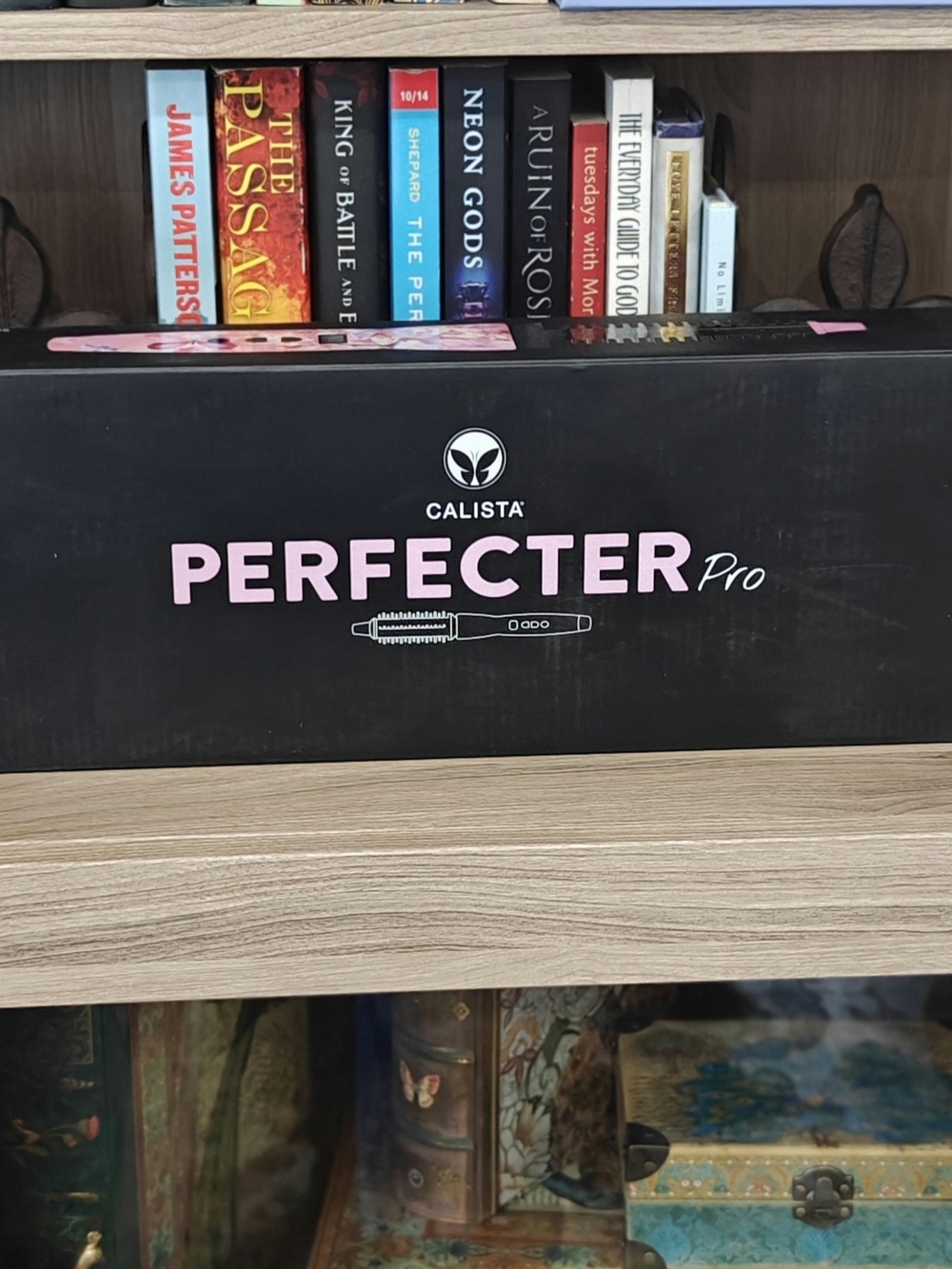 NIB Calista Perfecter Pro Heated Round Brush - Pink Floral Special Edition